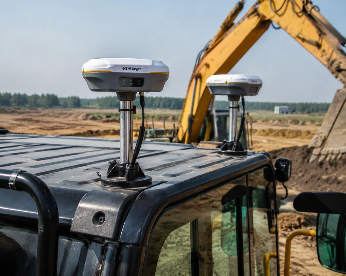 GNSS Antenna vs IMU Sensor: Excavator Guidance Components