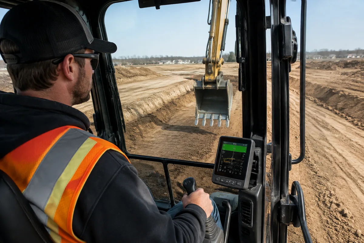 Wireless Excavator Guidance: Reducing Manual Grade Checks